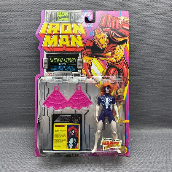 Toybiz 1994 Marvel Comics Iron Man Spider-Woman Action Figure - Picture 1 of 7